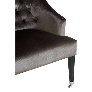 Grey Velvet Chair | Darwin