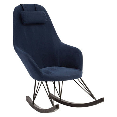 Blue Fabric Rocking Chair | Kolding