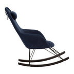 Blue Fabric Rocking Chair | Kolding