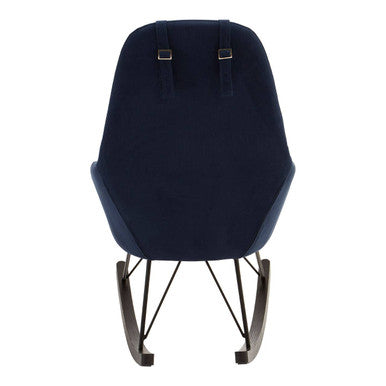 Blue Fabric Rocking Chair | Kolding