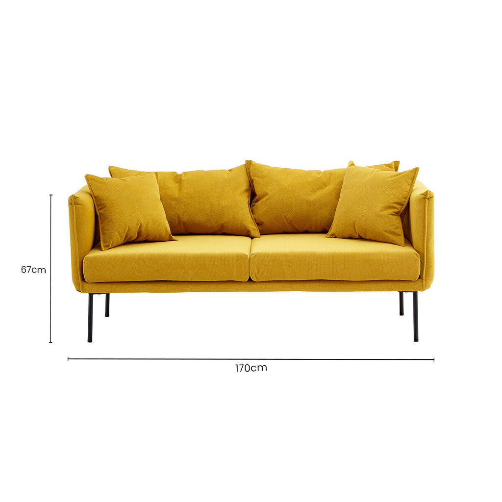 2 Seater Yellow Sofa | Kolding