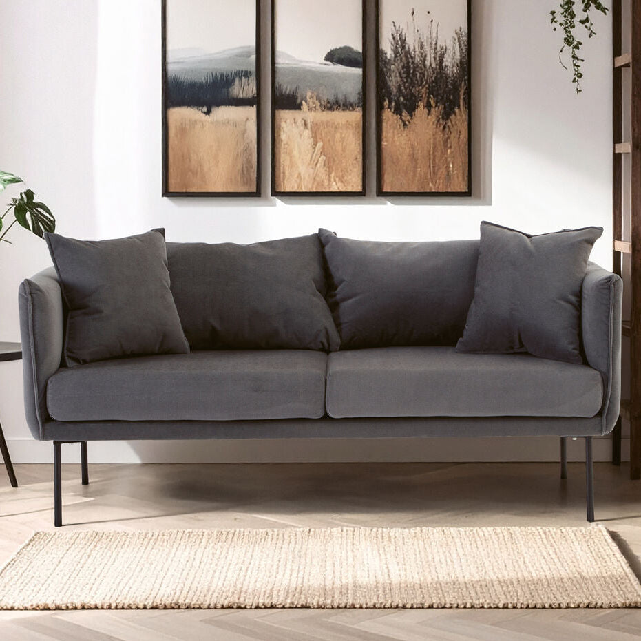 2 Seater Grey Sofa | Kolding