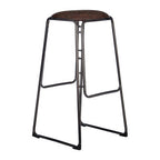 Mocha Bar Stool with Gunmetal Legs | Dalston
