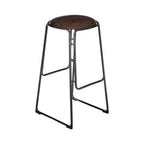 Mocha Bar Stool with Gunmetal Legs | Dalston