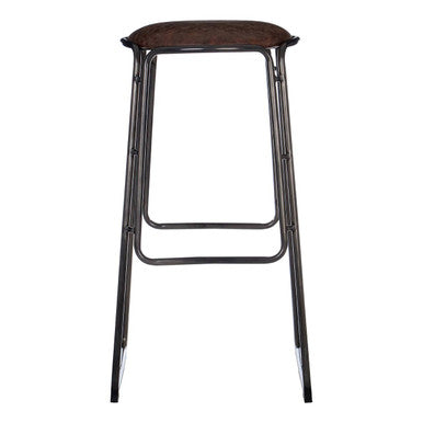 Mocha Bar Stool with Gunmetal Legs | Dalston