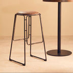 Mocha Bar Stool with Gunmetal Legs | Dalston