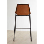 Camel Bar Chair with Black Legs | Dalston