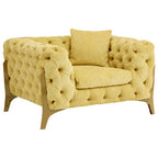 Pistachio Green Tufted Armchair | Esme