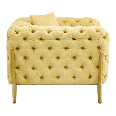 Pistachio Green Tufted Armchair | Esme