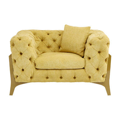 Pistachio Green Tufted Armchair | Esme