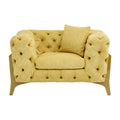 Pistachio Green Tufted Armchair | Esme