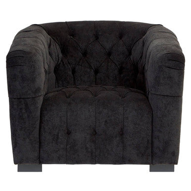 Black Fabric Armchair | Fenton