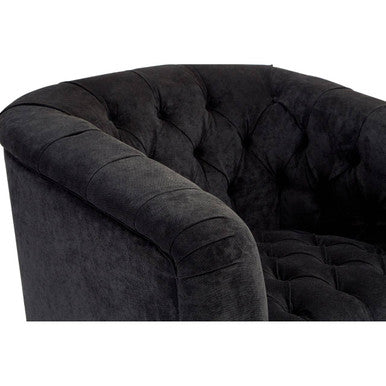 Black Fabric Armchair | Fenton