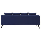 3 Seater Navy Fabric Sofa | Mylo