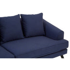 3 Seater Navy Fabric Sofa | Mylo