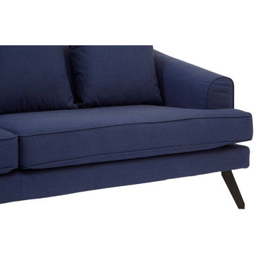 3 Seater Navy Fabric Sofa | Mylo