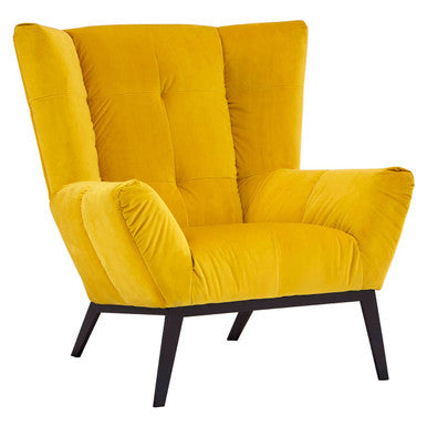 Yellow Fabric Armchair | Maiko