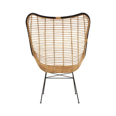 Natural Rattan Wingback Chair | Java