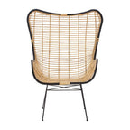 Natural Rattan Wingback Chair | Java
