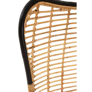 Natural Rattan Wingback Chair | Java