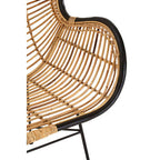 Natural Rattan Wingback Chair | Java