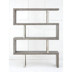 Grey Elm Wood 4 Tier Bookshelf | Ulmus