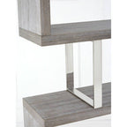 Grey Elm Wood 4 Tier Bookshelf | Ulmus