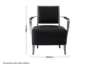 Black Leather Armchair | Moda