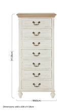 Antique Style Chest of 7 Drawers | Hendra
