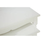 Set of Three White Wooden Nesting Tables with Carved Detail | Hendra