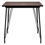 Black Metal Legs and Elm Wood Top Dining Table | District