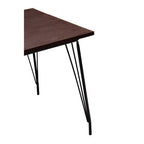 Black Metal Legs and Elm Wood Top Dining Table | District