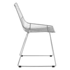 Chrome Metal Wire Tapered Legs Chair | District