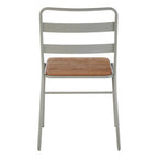 Grey Metal and Elm Wood Chair | District