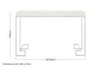 White High Gloss Wood Top Coffee Table with Silver Chrome Metal Leg | Allure