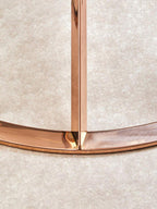 Rose Gold Stainless Steel Base Round Coffee Table with Tempered Glass Top | Allure