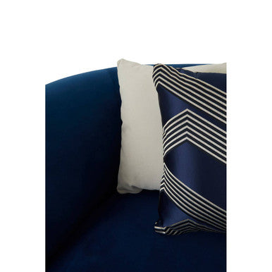 5 Seater Dark Blue Velvet corner-sofas | Renee