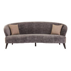 3 Seater Grey Velvet Sofa | Reine
