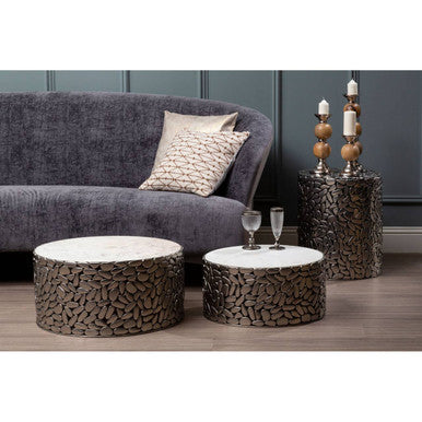 3 Seater Grey Velvet Sofa | Reine