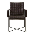 Black Leather Quilted Chair | Buffalo