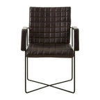 Black Leather Quilted Chair | Buffalo