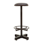 Antique Blue Leather Bar Stool | Buffalo
