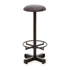 Antique Blue Leather Bar Stool | Buffalo