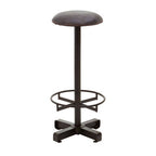 Antique Blue Leather Bar Stool | Buffalo