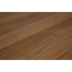 Aged Grey Oak Dining Table with Prominent Silvery Grain and Crossed Base | Lyon