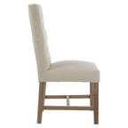 Beige Linen Dining Chair | Lyon
