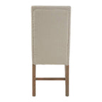 Beige Linen Dining Chair | Lyon