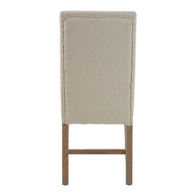 Beige Linen Dining Chair | Lyon