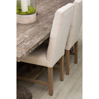Beige Linen Dining Chair | Lyon
