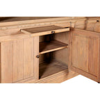 Washed Grey Oak Wood Large Bookcase with Ladder | Lyon